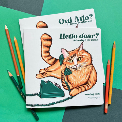 A New Coloring Book with Animals on the Phone!