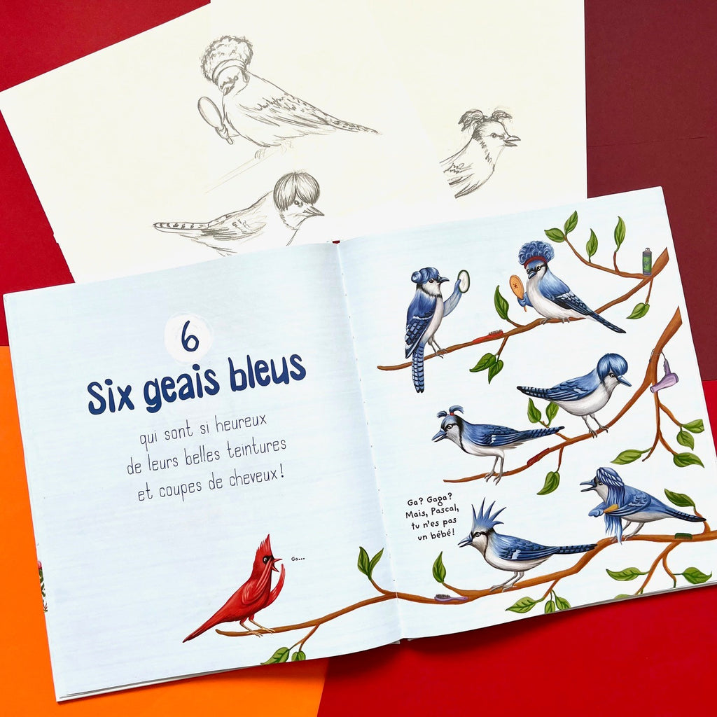 Album jeunesse Pascal le cardinal par l'autrice et illustratrice Amélie Legault , les éditions les malins, les fins finauds