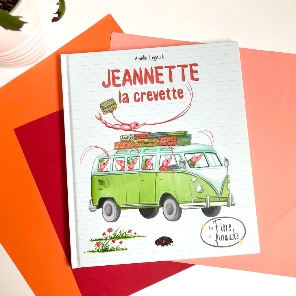 Livre pour enfants Jeannette la crevette par Amélie Legault publié aux Éditions Les Malins